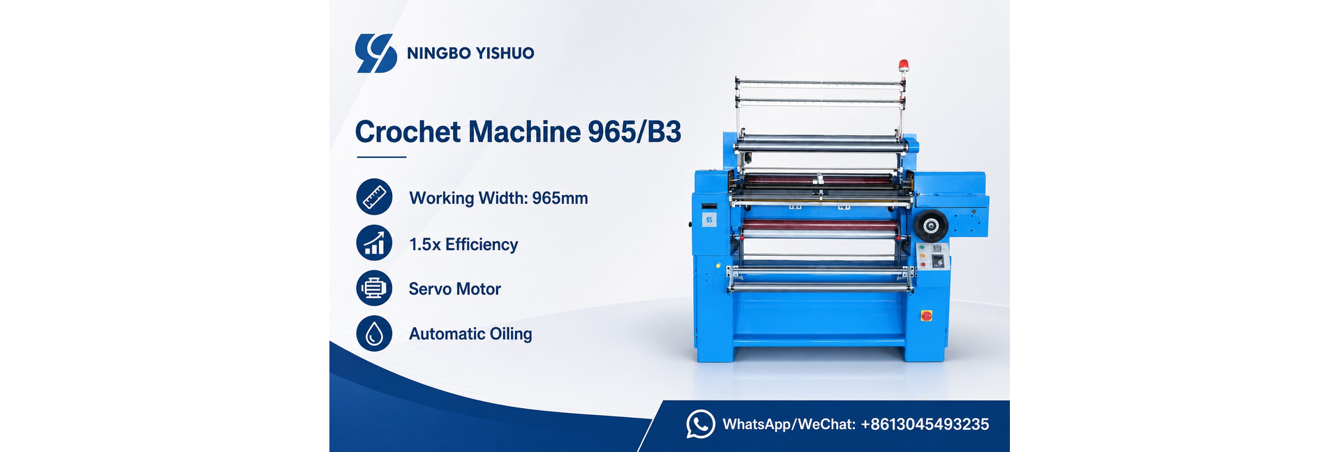 Yishuo crochet machine, model 965/B3